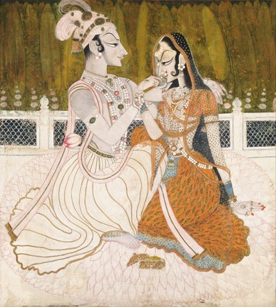 Krishna and Radha by Unbekannt Unbekannt